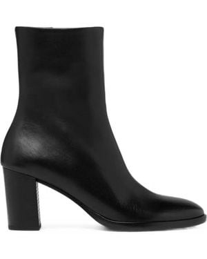 Marsèll Leather Side-Zip Ankle Boots - Black