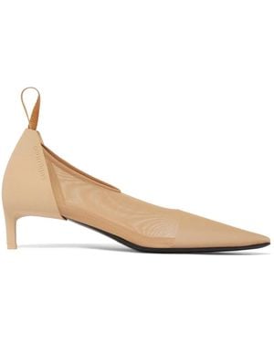 Courreges 35Mm Diving Mesh Court Shoes - Natural