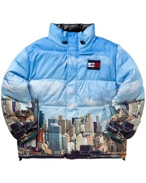 AWAKE NY X Tommy Hilfiger Liberty Skyline Reversible Puffer Jacket - Blue