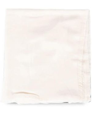 Elisabetta Franchi Bufanda Con Logo En Jacquard - Neutro