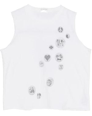 Mother Graphic-Print Sleeveless Top - Blue