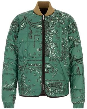 Moncler Chalvron Paisley-Print Reversible Jacket - Green