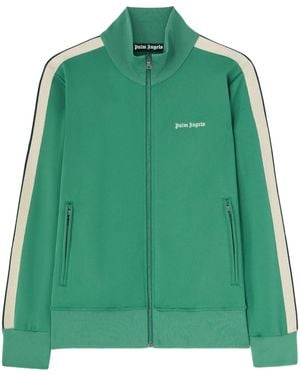Palm Angels Trainingsjacke Mit Eingesticktem Logo Mann Forest - Grün