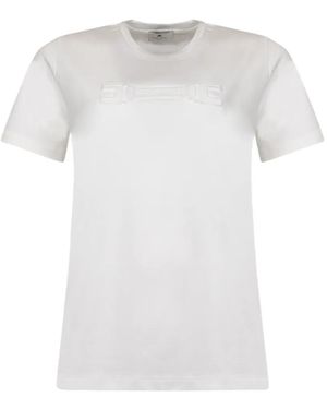 Elisabetta Franchi Logo T-Shirt - White