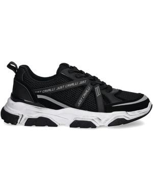 Just Cavalli Logo Trainers - Black