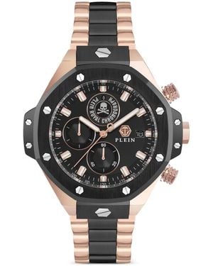 Philipp Plein Plein Chrono Royal 46Mm Watch - Black
