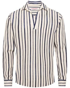 Orlebar Brown Ridley Striped Shirt - White
