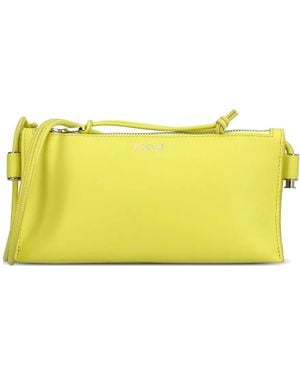 Loewe Joya Logo-Lettering Shoulder Bag - Yellow