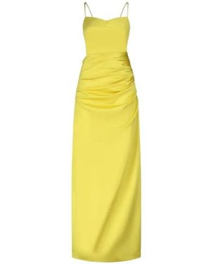 GAUGE81 Vona Draped Maxi Dress - Yellow