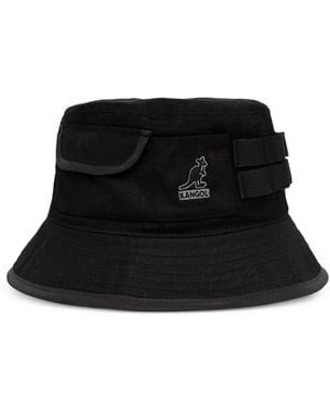 Kangol Cappello Bucket Con Ricamo - Nero