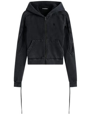 OTTOLINGER Zip Hooded Sweatshirt - Black