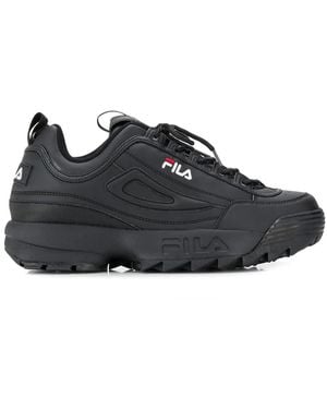 Fila Sneakers mit geriffelter Sohle - Schwarz