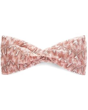 Missoni Gedraaide Haarband Met Patroon - Roze