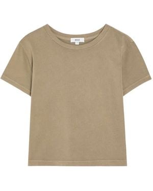 Agolde Camiseta De Canalé Adine - Neutro