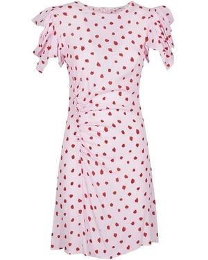 Mar De Margaritas Ruffled-Sleeves Dress - Pink