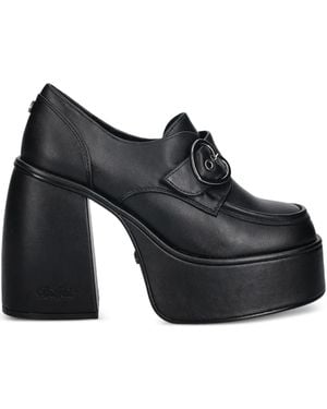 Buffalo Escarpins Plateforme À Boucle Cœur 125 Mm - Black