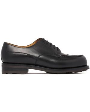J.M. Weston Leather Derby Shoes - Black