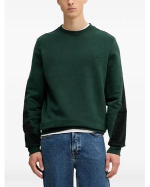 Paul Smith Corduroy-Panel Sweatshirt - Green
