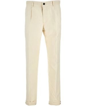 Incotex Pleated-Front Trousers - Natural
