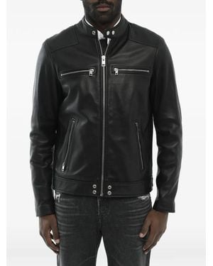 DIESEL Leather Jacket - Black
