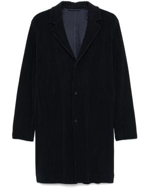 Homme Plissé Issey Miyake Pleated Coat - Black