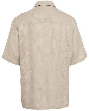 Eleventy Short-Sleeve Shirt - Natural