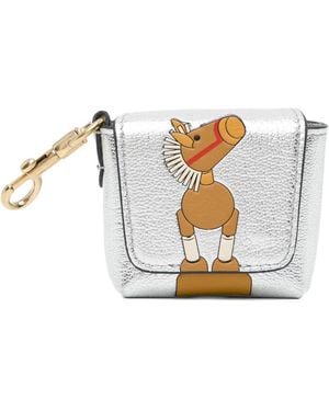 Anya Hindmarch Year Of The Horse Earphone Case - White