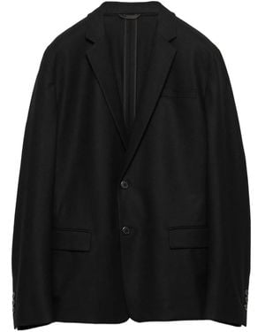 Prada Sakko Mit Fallendem Revers - Schwarz