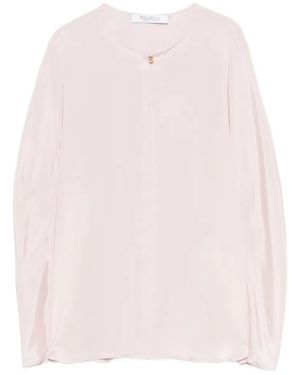 Max Mara Mxpmitico Keyhole-Detail Blouse - Pink