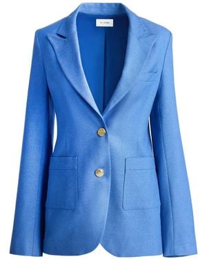 St. John Long Sleeve Suiting Jacket - Blue