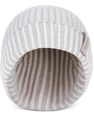 Sease Striped Hat - White