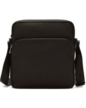Bally Zip-Fastening Leather Messenger Bag - Black