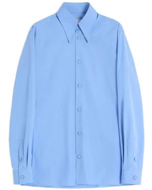 Valentino Garavani Cotton Poplin Shirt - Blue