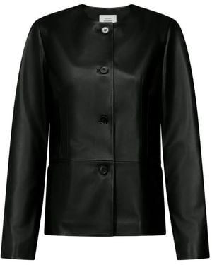Loulou de Saison Adea Leather Jacket - Black