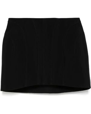 Mugler Falda corta de vestir - Negro