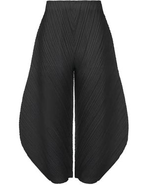 Pleats Please Issey Miyake Pantalones Ajustados Thicker Bottoms 1 Con Pinzas - Azul