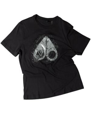 Moose Knuckles Logo-Print T-Shirt - Black