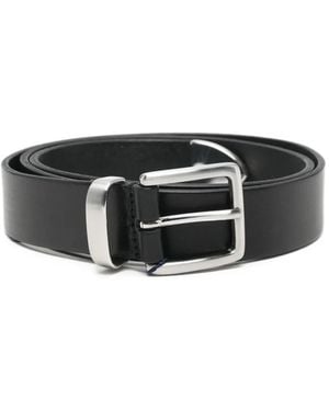 Anderson's Buckle-Fastening Leather Belt - Black