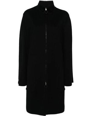 Giorgio Armani Long-Sleeve Cardi-Coat - Black