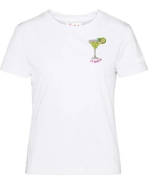 MC2 Saint Barth Emilie Bead-Embellished T-Shirt - White