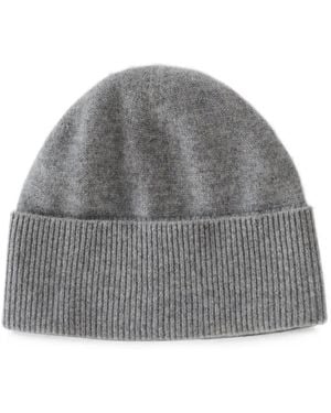 Studio Nicholson Berretto Balli Con Bordo A Coste - Grigio