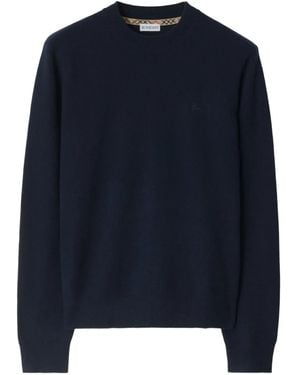 Burberry Cashmere Blend Jumper - Blue