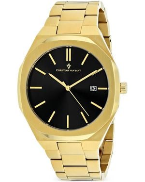 Christian Van Sant Octavius Slim 42Mm Watch - Metallic