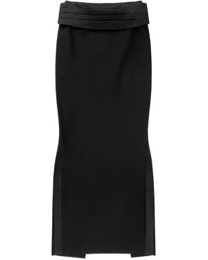 Area Column Maxi Skirt - Black