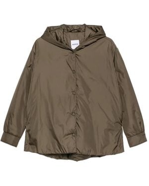 Aspesi Beth Kapuzenjacke Mit Druckknöpfen - Grün