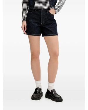 Dickies 984 Contrast-Stitch Denim Shorts - Black