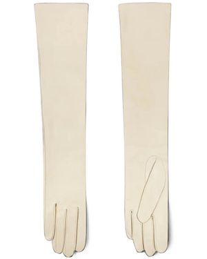 Cortana Jin Leather Gloves - White