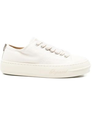 Represent Logo-Patch Sneakers - White