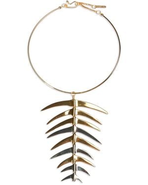 Osklen Spine Choker Necklace - Metallic