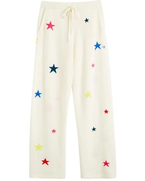 Chinti & Parker Star-Embellishment Pants - White